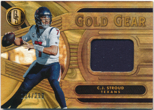 C.J. Stroud NFL 2024 Panini Gold Standard Gold Gear Jersey 299枚限定 ジャージカード ストラウド