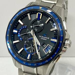 【稼動品】 CASUO OCEANUS OCW-G2000G-1AJF 腕時計 サファイアガラスベゼル チタン 電波ソーラー Bluetooth オシアナス カシオ 中古品 