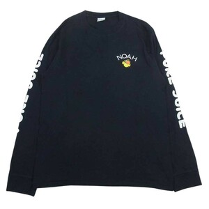 ノア NOAH ロングスリーブ TEE 長袖 Ｔシャツ ブラック系 M【中古】