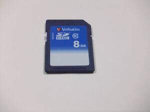 SDHCカード 8GB CLASS10 フォーマット済み 1枚 VERBATIM