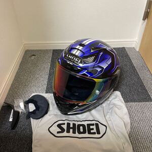 美品 SHOEI ショウエイ X-Fourteen X-14 X14 AERODYNE エアロダイン TC-2 Lサイズ 2021年7月 フルフェイスヘルメット (207)