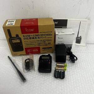 WA039907(065)-507/TY4000【名古屋】ICOM アイコム 広帯域ハンディレシーバー COMMUNICATION RECEIVER IC-R5 