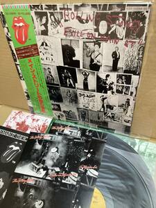 w/ POST CARD x12！美盤LP帯付！ローリング・ストーンズ Rolling Stones Exile On Main St. Toshiba ESS-50049/50 ポストカード JAPAN NM