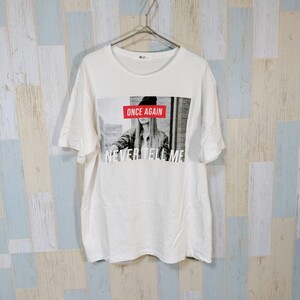 417 WEGO 半袖Ｔシャツ　Ｍ　プリント　WHITE