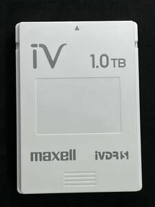 ★送料無料★　1TB　iVDR-S　カセットハードディスク　マクセル/maxell　ホワイト　1TB　HDD　アイヴィ　動作品　M-VDRS IVDRS Wooo対応 ②