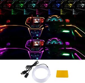 1本(2m×1) Catland LEDテープ RGB LEDテープライト 車内用 車 8モード シーケンシャル イルミネーション