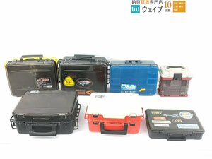 【大阪府堺市堺区 店舗渡し限定 Undeliverable】メイホウ バーサス VS-3080 等計7点 タックルボックス セット ジャンク品