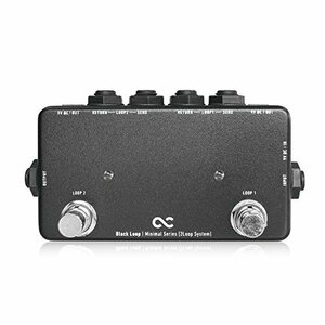 【中古】One Control ワンコントロール Minimal Series エフェクター スイッチャー 2Loop with 2DC OUT Black Loop