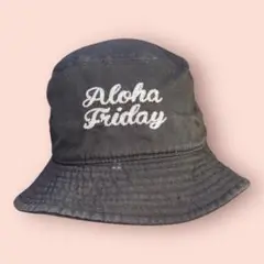 Aloha Friday バケットハット 黒 (2)