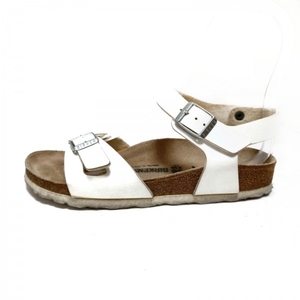 ビルケンシュトック BIRKEN STOCK サンダル 36 - レザー 白 レディース 靴