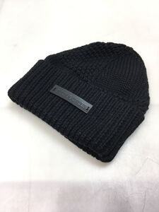 1piu1uguale3 COTTON WOOL PANEL WATCH CAP　ニット帽　ビーニー　ニットキャップ ブラック　junhashimoto AKM wjk　