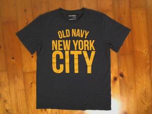 ☆色落ち有☆オールドネイビー★OLD NAVY★プリント半袖Ｔシャツ S/P/P 濃紺　ネイビー