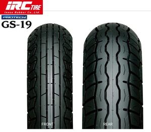 新品 IRC GS19 F100/90-18 R130/80-18 WT (タイヤのみ)前後セット