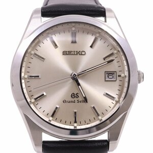 SEIKO グランドセイコー GS クォーツ メンズ 腕時計 シルバー文字盤 社外ベルト SBGG003 / 8N65-8000【いおき質店】