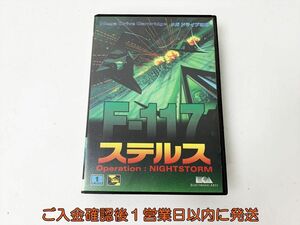 【1円】メガドライブ F-117 ステルス ゲームソフト 箱/説明書付き 未検品ジャンク MD H05-692rm/F3