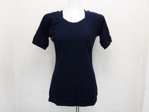 JAIL パイル地半袖Tシャツ 紺色ネイビー レディース Fサイズ / 女性Tee