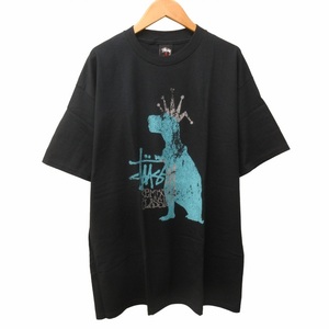 未使用品 ステューシー STUSSY 希少 タグ付 00s OMY 3RD TEE リミックス クラシック Remixed Classics Tシャツ カットソー 恐竜柄 L