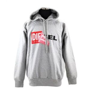 DIESEL パーカー　ロゴ　S-ALBY プルオーバー　スウェット　グレー L ディーゼル