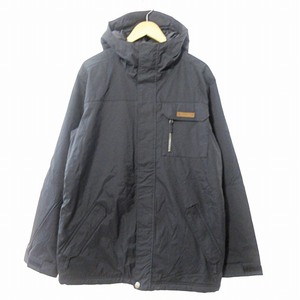 バートン BURTON 美品 スノーボード ウエア 装備 中綿ジャケット フーディ ジップアップ 黒 L 0603 メンズ