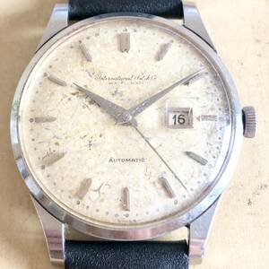 ビンテージ◆IWC Cal.8531 ペラトン自動巻 カレンダー International Watch Co. Schaffhausen 1962年頃製造 お魚リューズ オールドインター