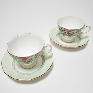 ROYAL ALBERT ロイヤルアルバート ハーティントン カップ＆ソーサー　2客セット②