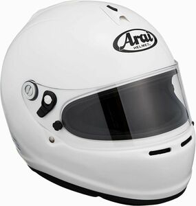 Arai（アライ）ヘルメット GP-6S 8859 ホワイト Lサイズ（59cm）SNELL SA/FIA8859 高性能スタンダード 4輪レース用