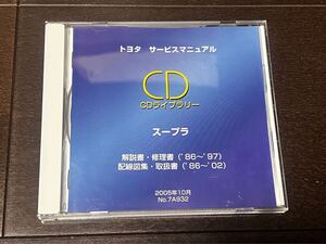 スープラ サービスマニュアル トヨタ 配線図集 解説書 CD 取扱書 配線図 絶版 ランクル クラウン 86