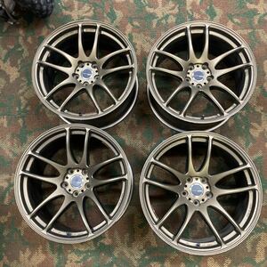 WORK ワーク エモーション 極 19×9.5J+38 10.5J+32 PCD114.3/5H ４本 検: EMT-Kiwami ブロンズ ディープコーン 逆反り