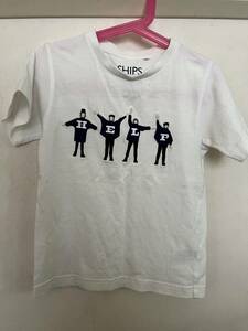 ships Beatles tシャツ キッズ 120 help　シップス　ビートルズ　刺繍