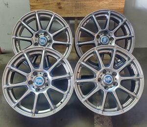 アルミ ホイール 4本 Green Tech 社外 17×7.0J ET48 5H×114.3 BD73.1 中古