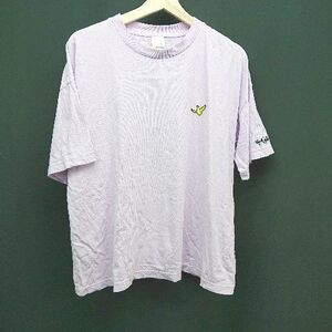 ◇ MARK GONZALES ワンポイント ロゴ コットン100% シンプル ストリート 半袖 Tシャツ サイズS ピンク レディース E