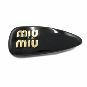 ミュウ ミュウ バレッタ ブランドオフ Miu Miu レザー バレッタ ヴェルニーチェ レディース