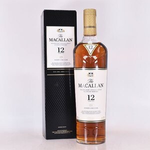 1円～★ザ マッカラン 12年 シェリーオーク カスク ★旧ボトル ＊箱付 ※ 700ml 40% The MACALLAN A050229