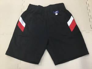 SA-BWR 新品【AILY】スポーツウェア ハーフパンツ サイズ LL/黒x白・赤/体操着/運動着/男女兼用/部活/小学生/中学校/高校生/大きめサイズ