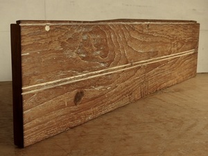 オールドチークの板材 約1000×240×27 チーク古材 ベンチ天板 棚板 看板板 天板 oldteak 0224a
