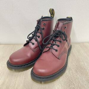 【Dr.Martens】ドクターマーチン★ショートブーツ 101 6EYE BOOT マーチン レースアップ 6ホール 23.5㎝ チェリーレッド 08