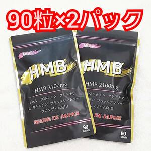 送料無料 HMB 極ボディ 90粒×2パックセット HMB 2100mg EAA プロテイン サプリ 未開封品