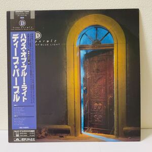 美盤 Deep Purple / The House Of Blue Light ポスター付き 帯付き LP レコード 28MM0556 ディープパープル ロック名盤