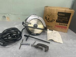 ジャンク品　マキタ マルノコ 丸鋸 丸のこ ７型マルノコ　5805A 中古　makita 付属品