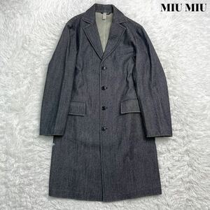 【アーカイブ】MIU MIU ミュウミュウ チェスター コート 44 美品 希少