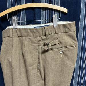 90s polo by ralph lauren 2 pleats pants ヘリンボーンpleats プリーツ ツータック 2タック オールドラルフ サイドアジャスター