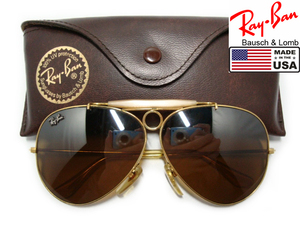 Vintage B&L RayBan MASTER PIECE 62mm B15TGMミラMirorマスターピースBLボシュロムShooterシュータUSA製ゴールドGold金METAL MASTERPIECE