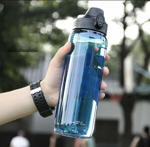 水筒 大容量 超軽量 漏れ防止 クリアプラスチックアクアボトル ドア スポーツウォーターボトル マグボトル ポータブルウォーター600ml