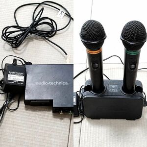 ★通電OK★ audio-technica オーディオテクニカ AT-CR700 BC700 ワイヤレスマイク AT-CLM700T レシーバー 充電器 AD1205JA