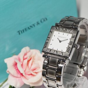 ティファニー TIFFANY&CO アトラス スクエア レディース 腕時計 箱 F376 中古