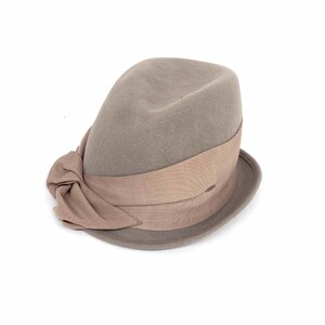 良好◆CA4LA カシラ ハット ◆TMT01869 グレージュ ウール100% レディース 日本製 帽子 服飾小物
