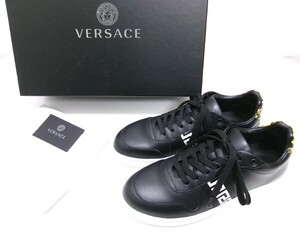 新品★VERSACE ヴェルサーチ★グレカ バロッコ スニーカー サイズ42 ブラック