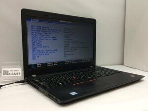 ジャンク/ LENOVO 20H6A0CKJP ThinkPad E570 Intel Core i3-6006U メモリ4.1GB HDD500.1GB 【G22251】