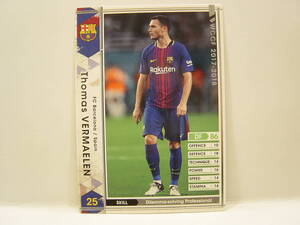 ■ WCCF 2017-2018 白 トーマス・フェルマーレン　Thomas Vermaelen 1985 Belgium　FC Barcelona Spain 17-18 #A45 Panini