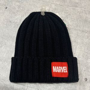 新品 MARVEL リブニットキャップ アメコミ ムービー ニット帽 マーベル　　ビーニー ワッチ ニットキャップ CAP 帽子 タグ付き YL754